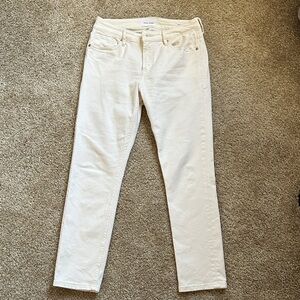 Dear John Women's Cream Straight Leg Jeans